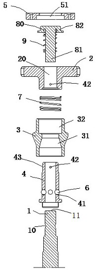 Guide knocking cap and prosthesis knocking device for joint replacement