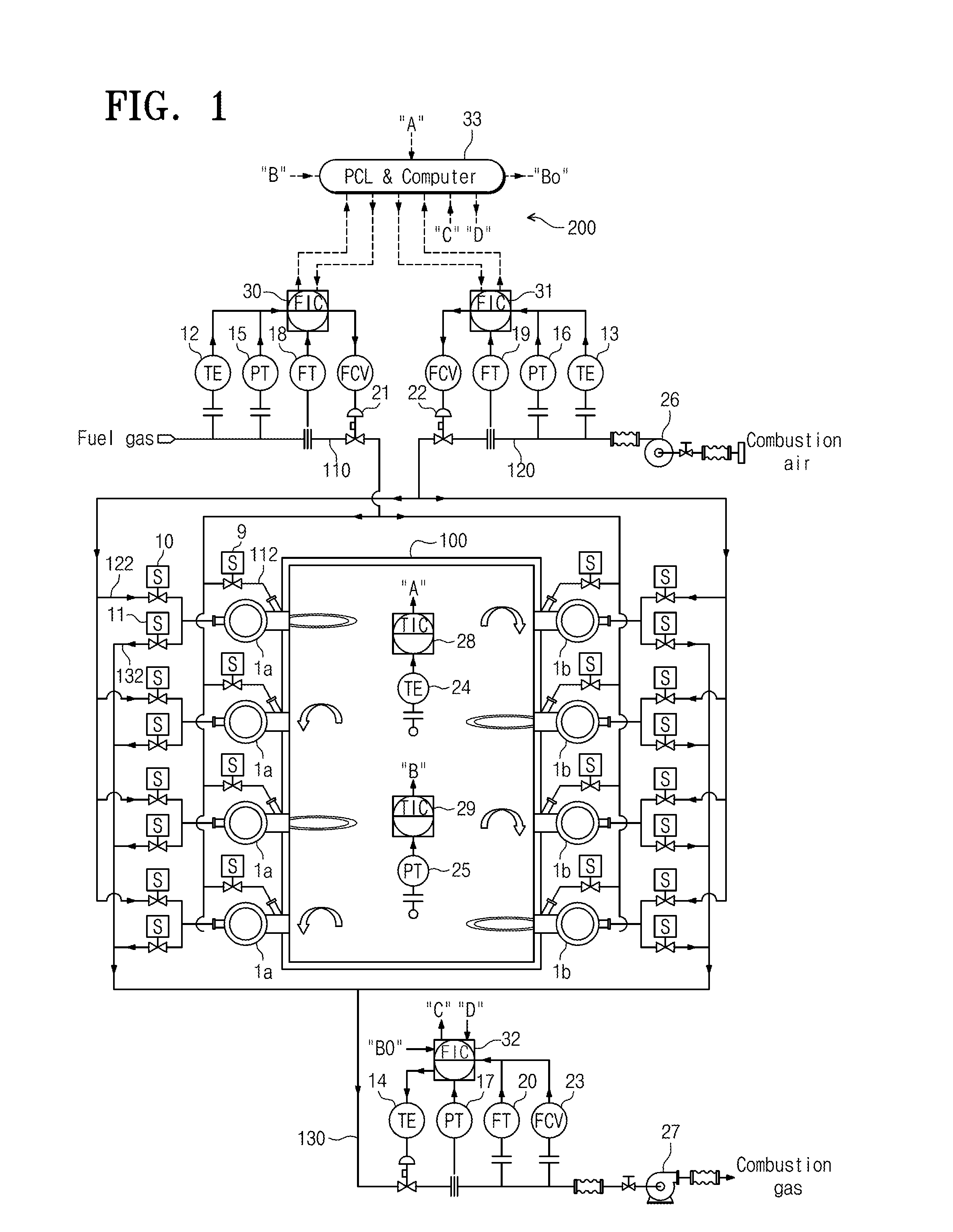 Apparatus and method of controlling combustion exhaust for regenerative heating furnace