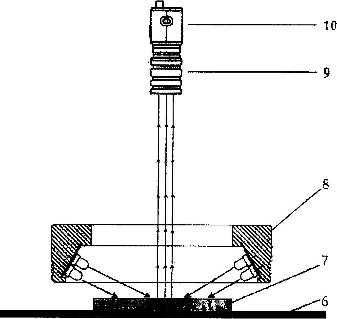 Microvision servo-system of platinum aurum fiber drawing bushing nozzle arc welding robot and the method thereof