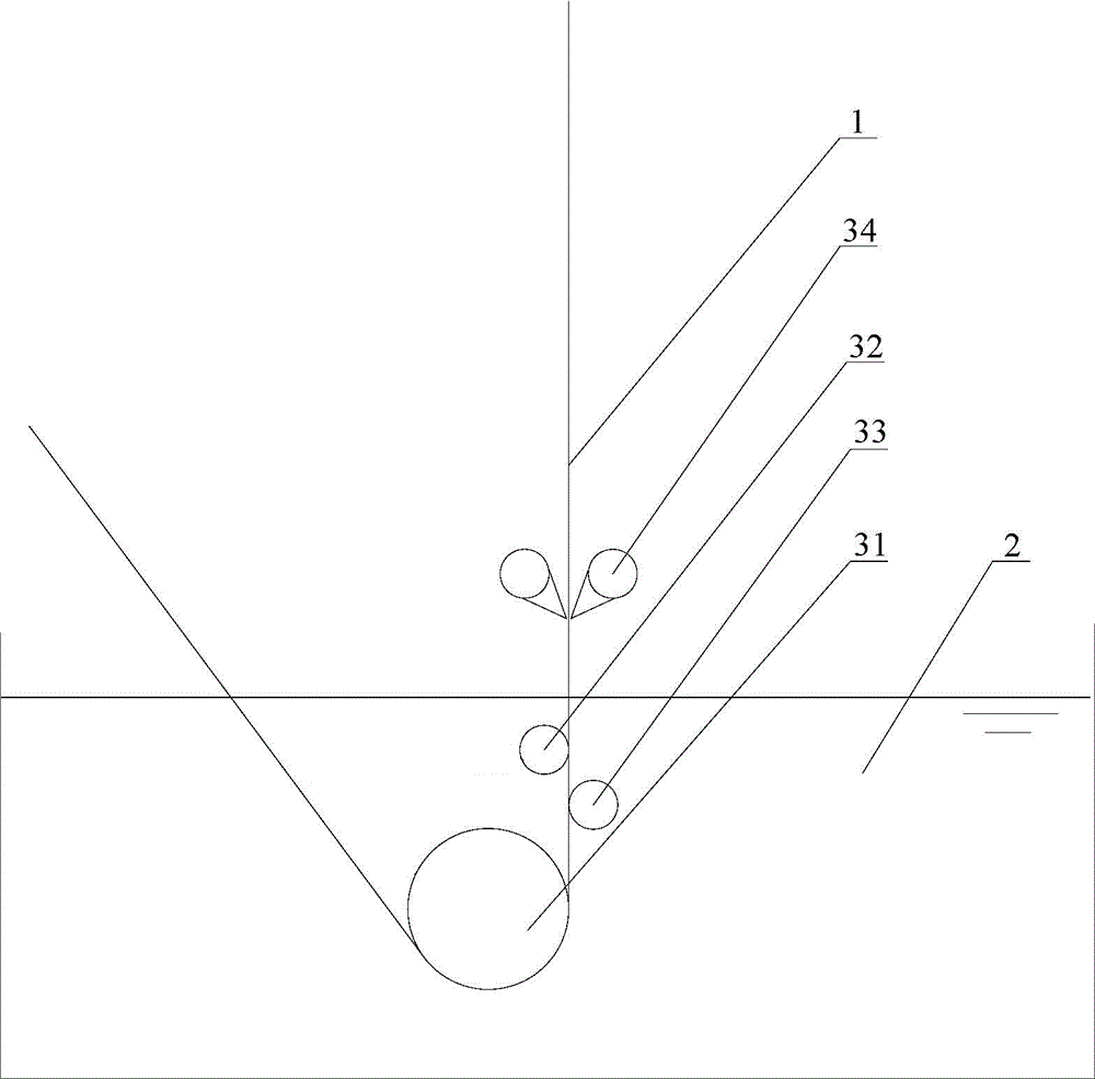 Roller system scraper for hot galvanizing