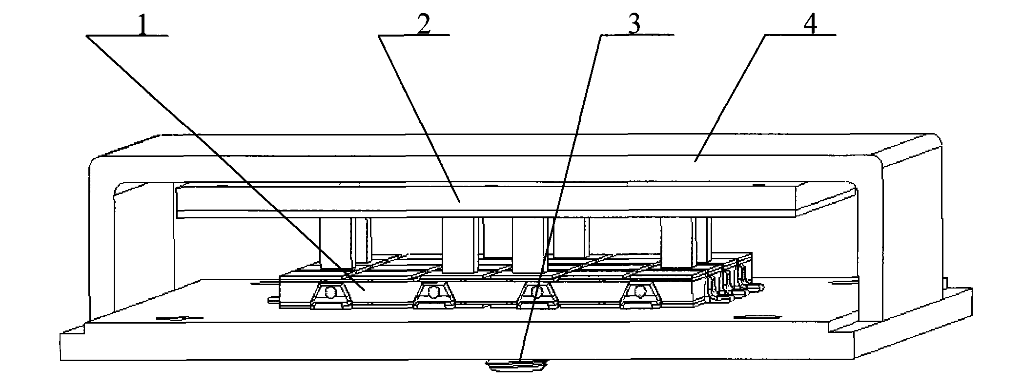 Ultrasonic motor with two linear degrees of freedom based on flexural oscillation driving of rectangular plate