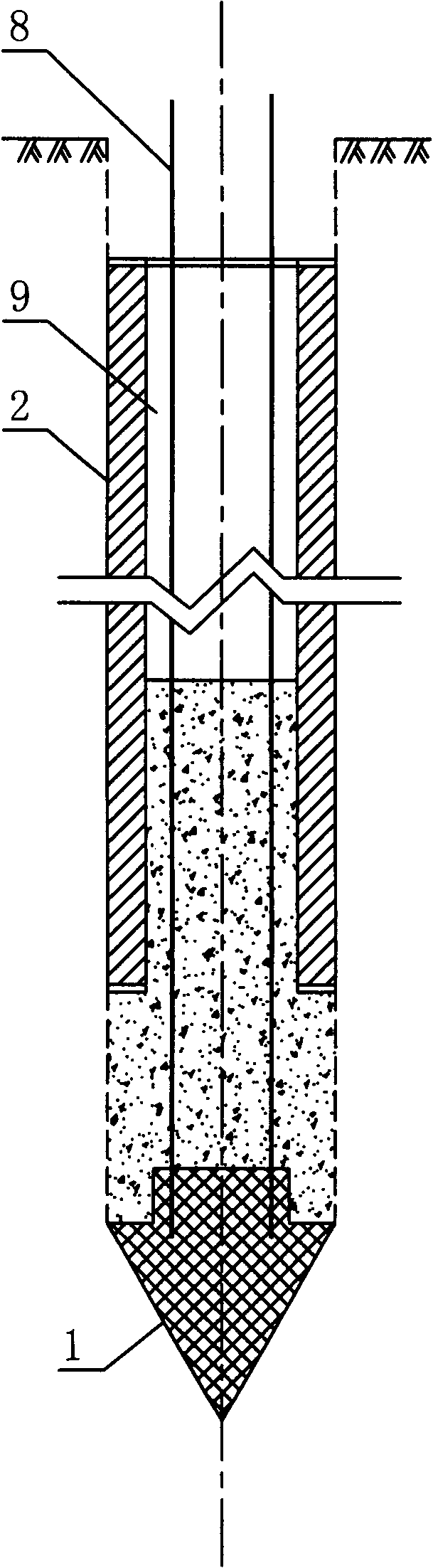 Precast expanding pile as well as construction method and construction mechanical equipment thereof