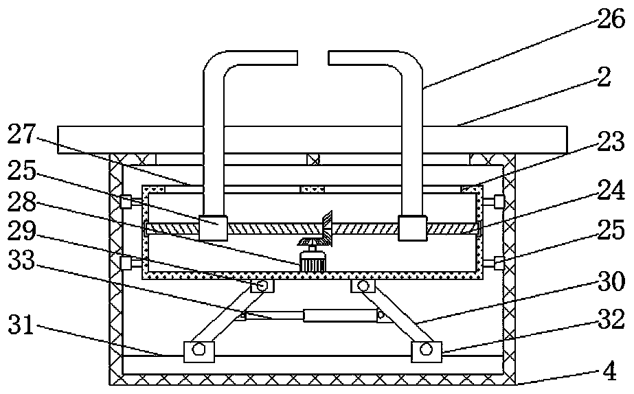 An examination table based on children's oral surgery and its use method