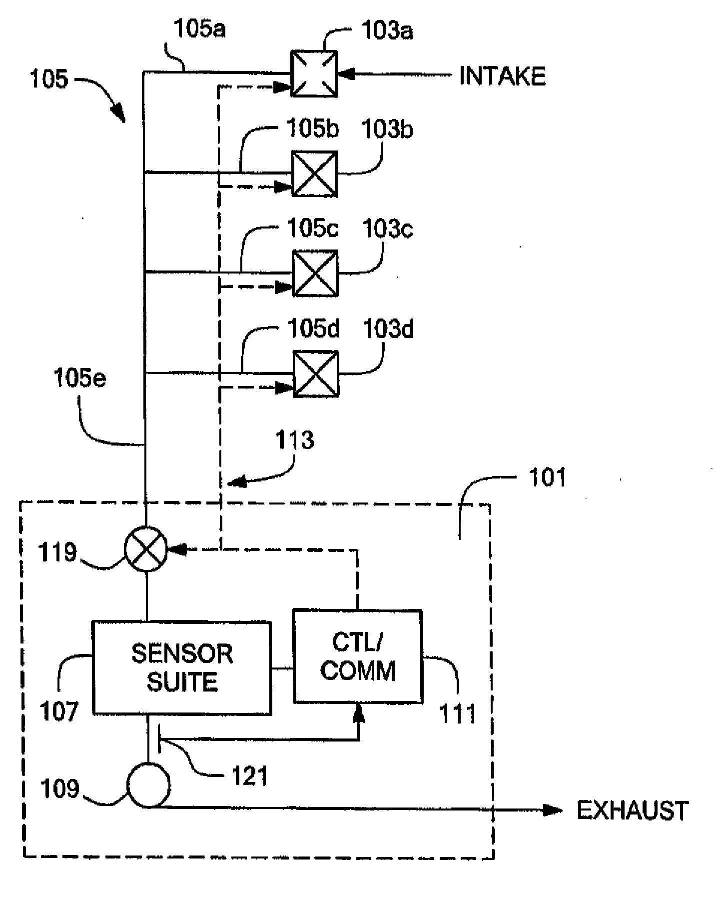 Tubing for transporting air samples in an air monitoring system