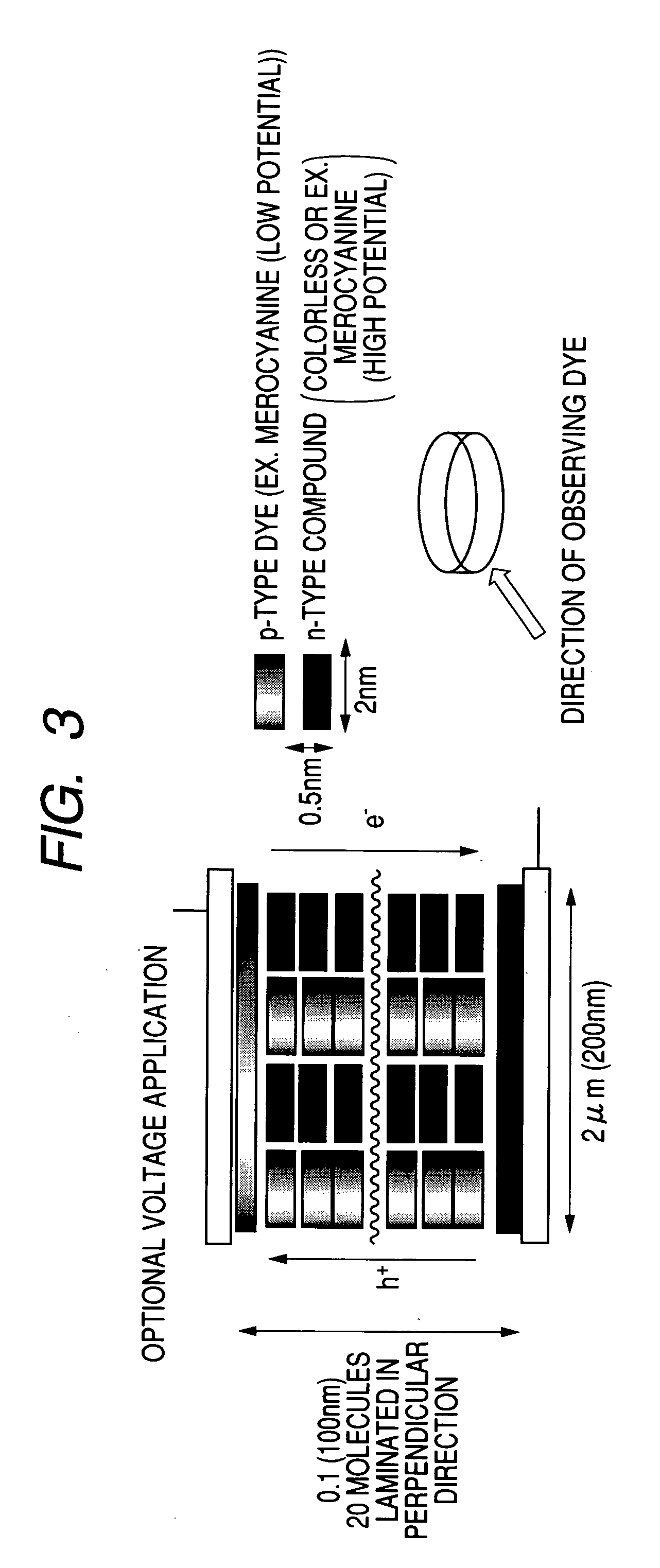 Photoelectric conversion film, photoelectric conversion element, imaging element, method of applying electric field thereto and electric field-applied element