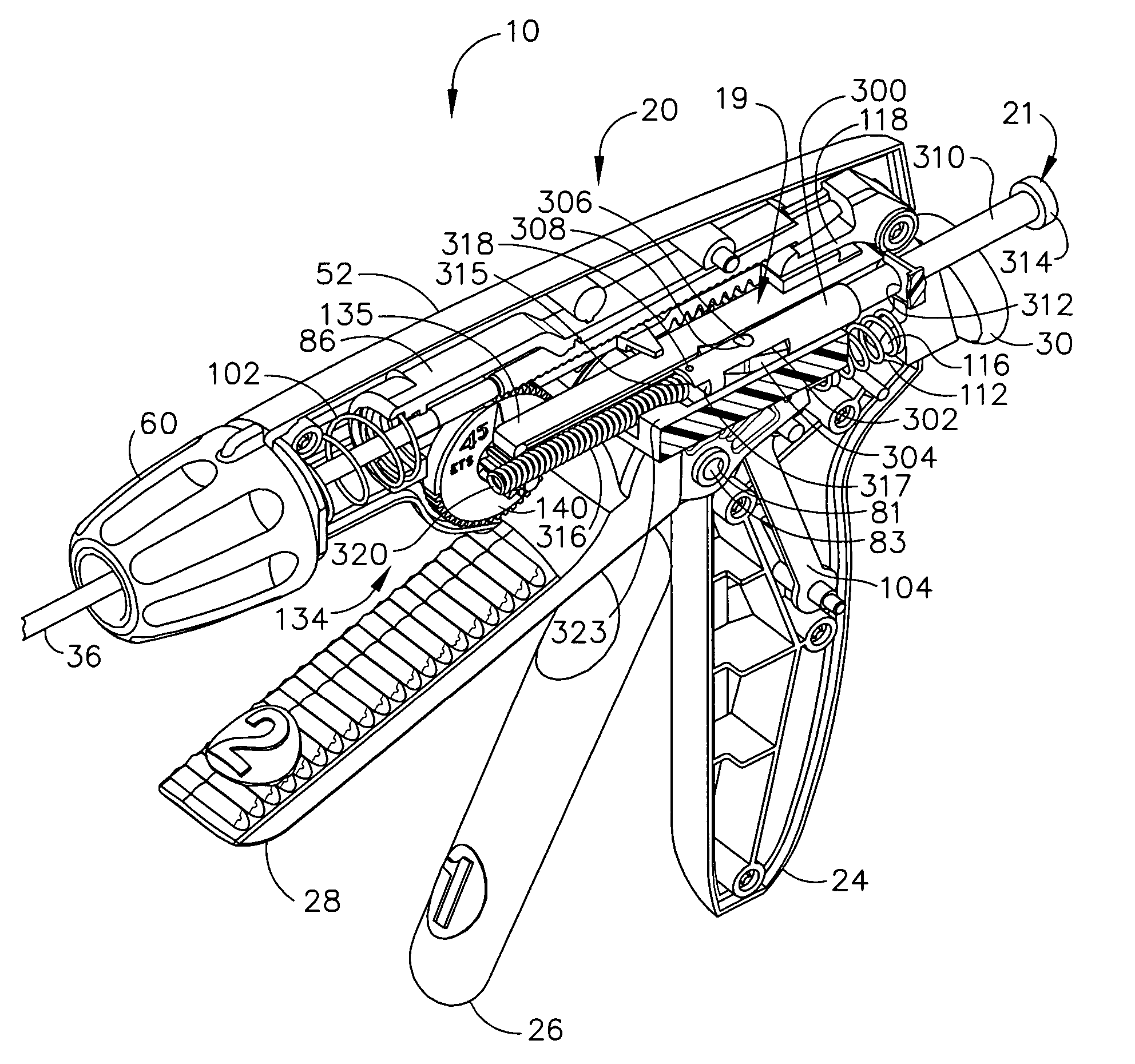 Surgical stapling instrument having preloaded firing assistance mechanism