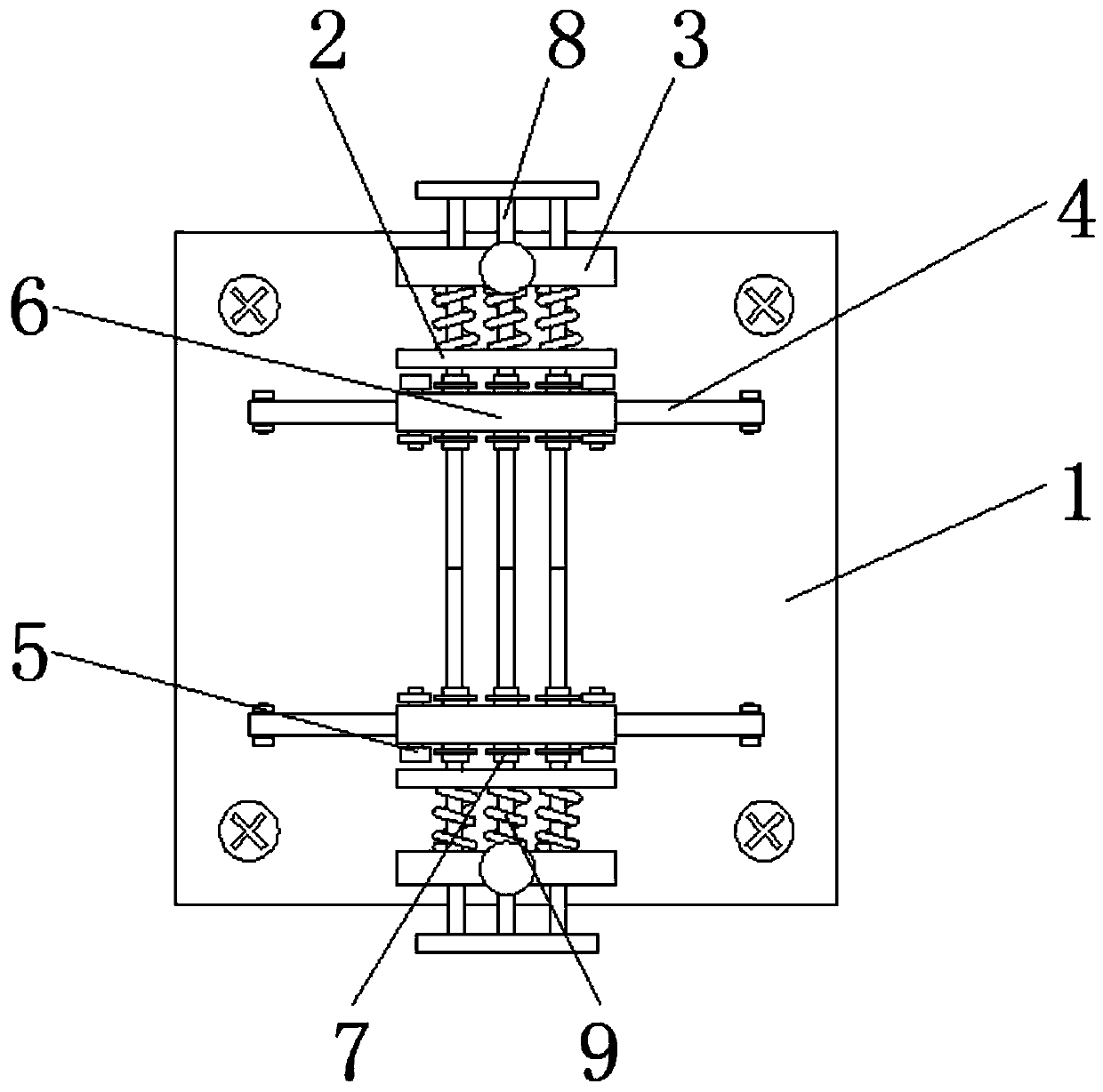 Coal mining clamping sheet beneficial for reducing friction force