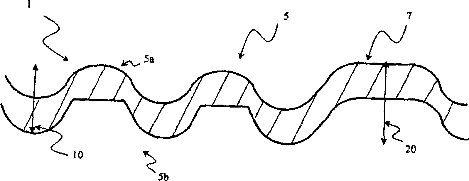 Flat seal having a deformation limiter