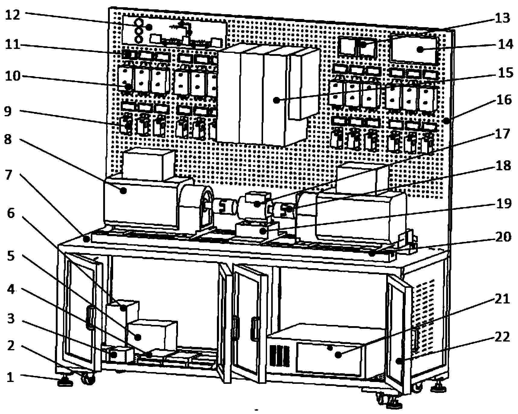 Vehicle drive motor experiment platform remote teaching system