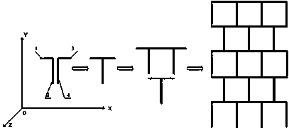 Square honeycomb sandwich structure