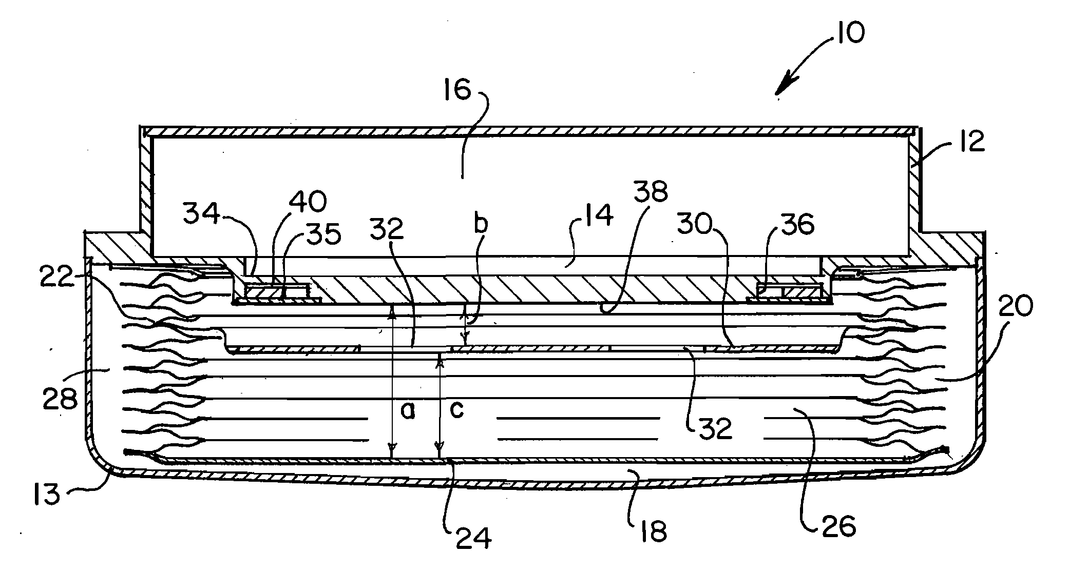 Implantable pump with reservoir level detector