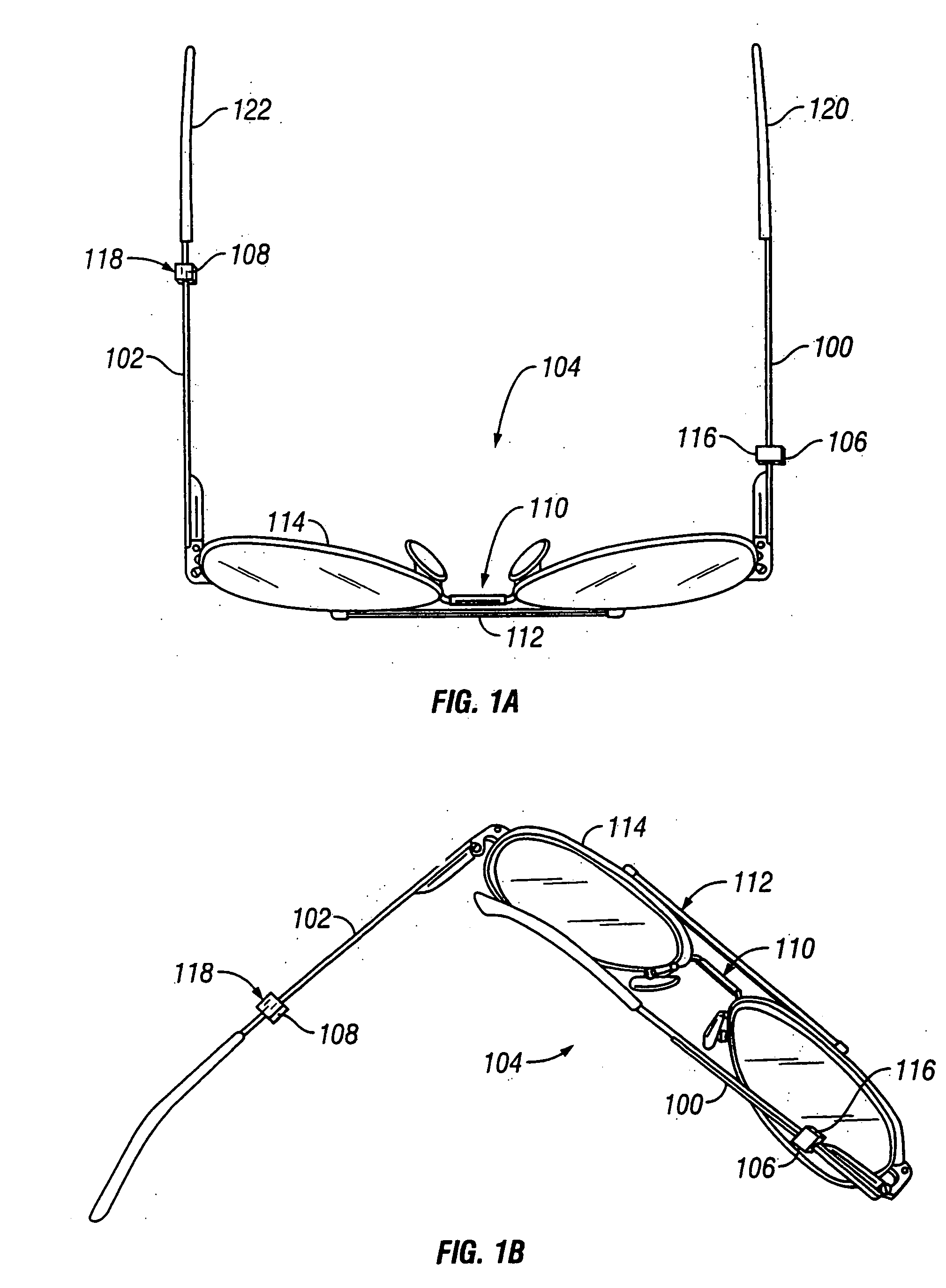 Offset eyeglasses clasp