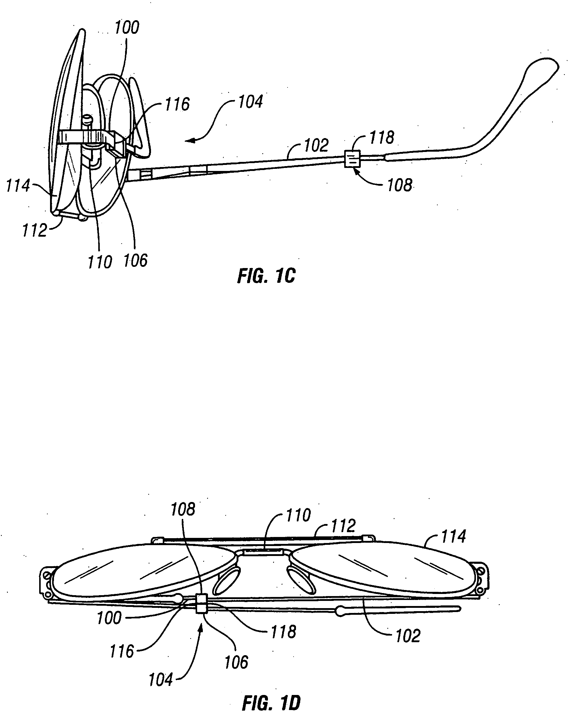 Offset eyeglasses clasp