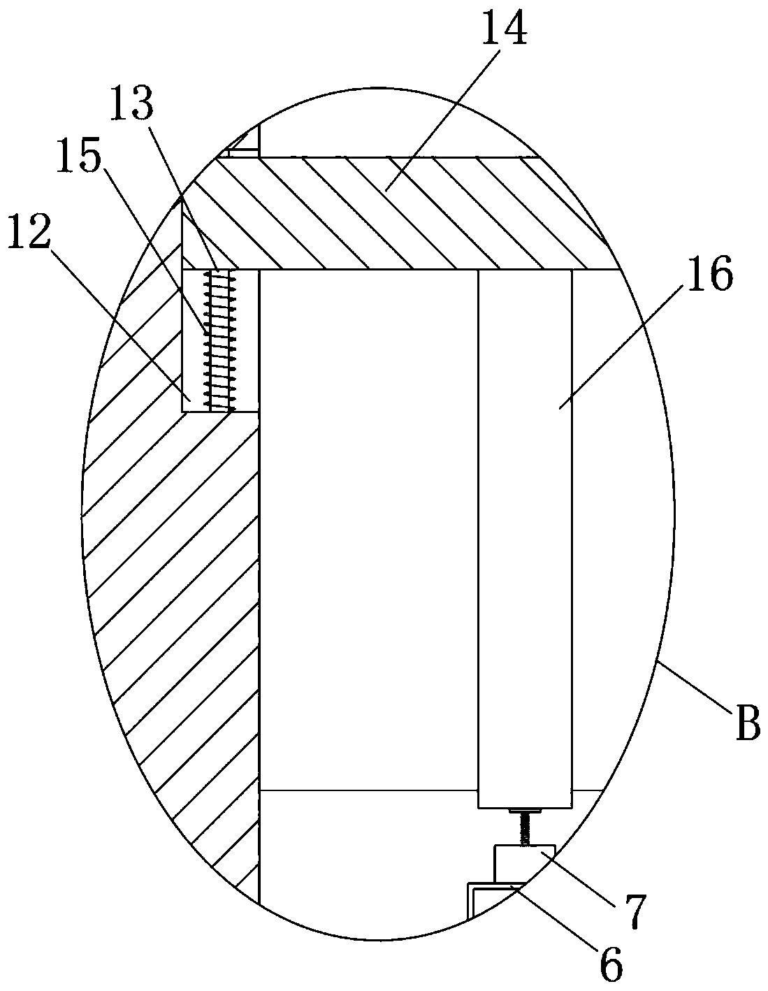 An anti-sudden braking bus hoisting ring