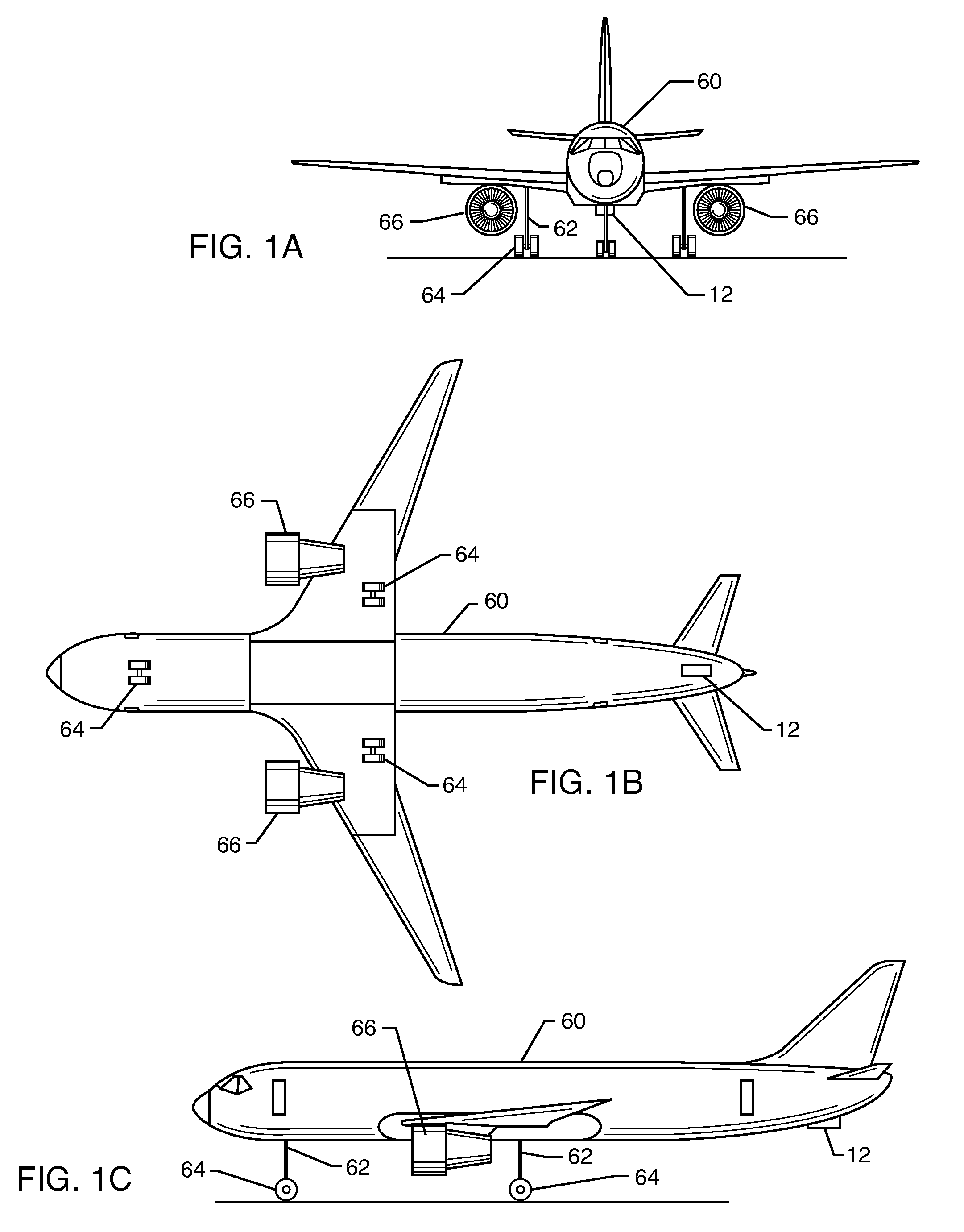 On board secondary propulsion system for an aircraft