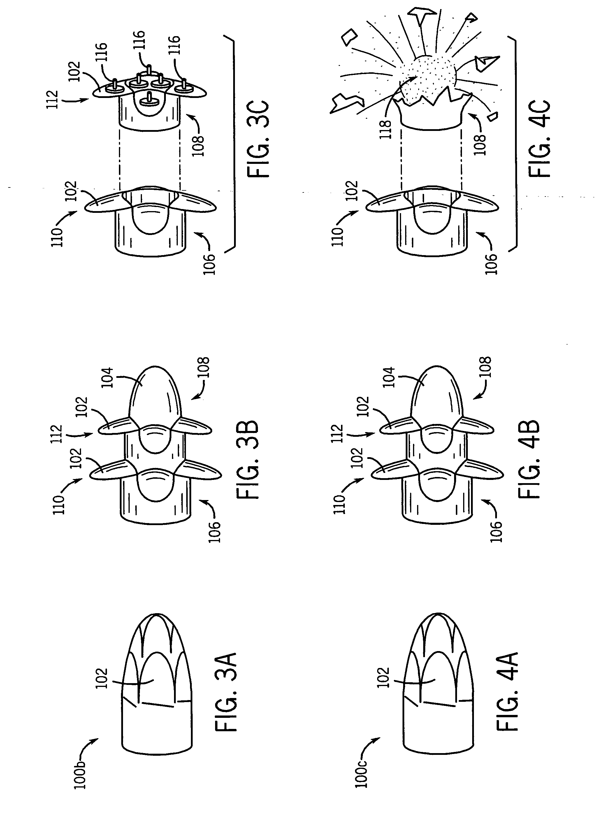 Deployable bullets