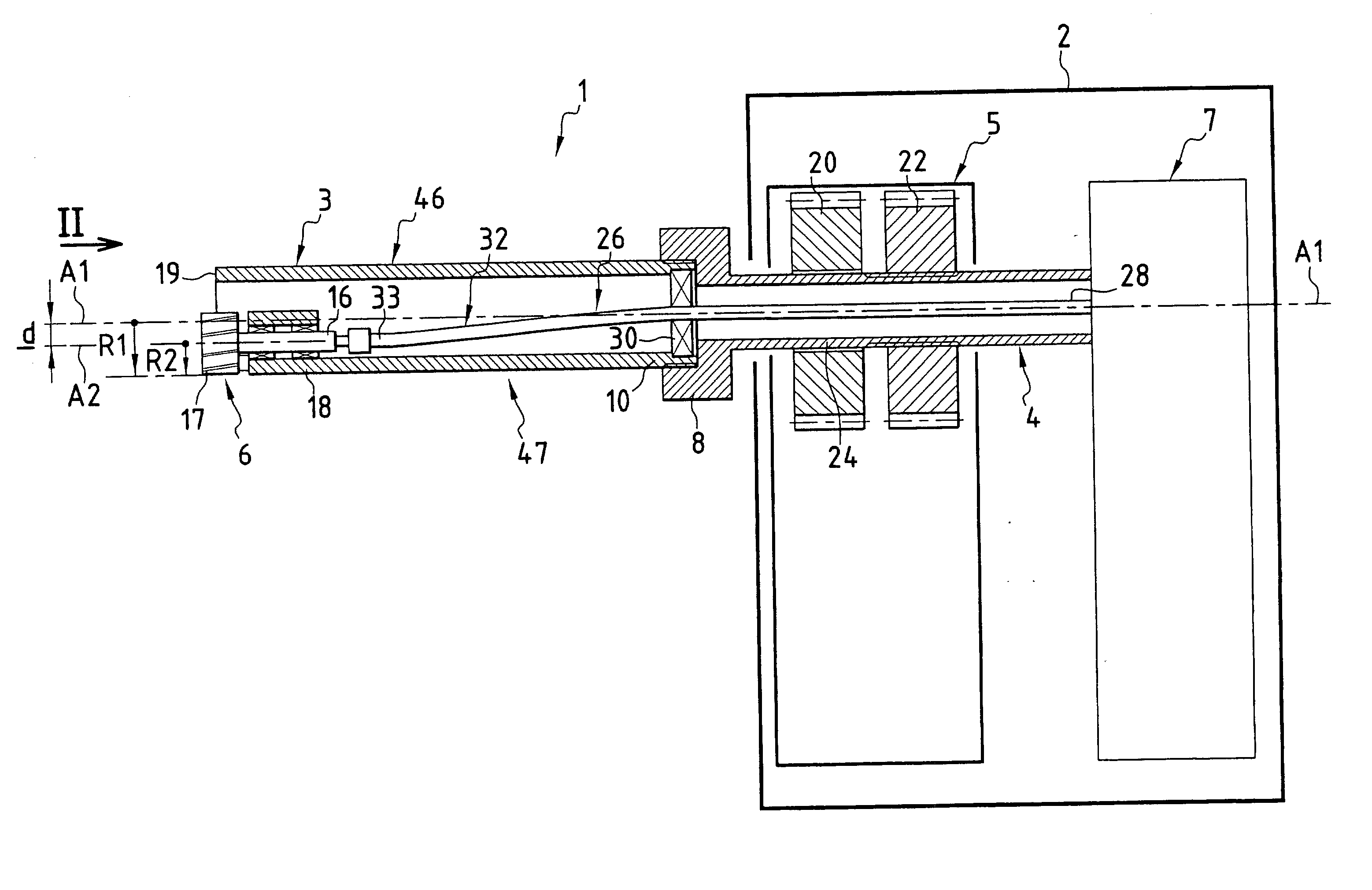 Tool, a machine, and a method for orbitally drilling an orifice