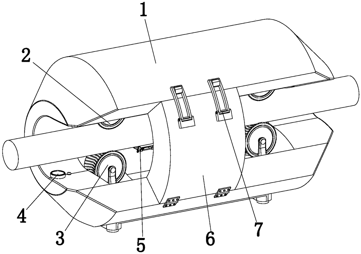 Working method of bridge cable maintenance device