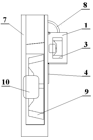 Range hood with odor removal device