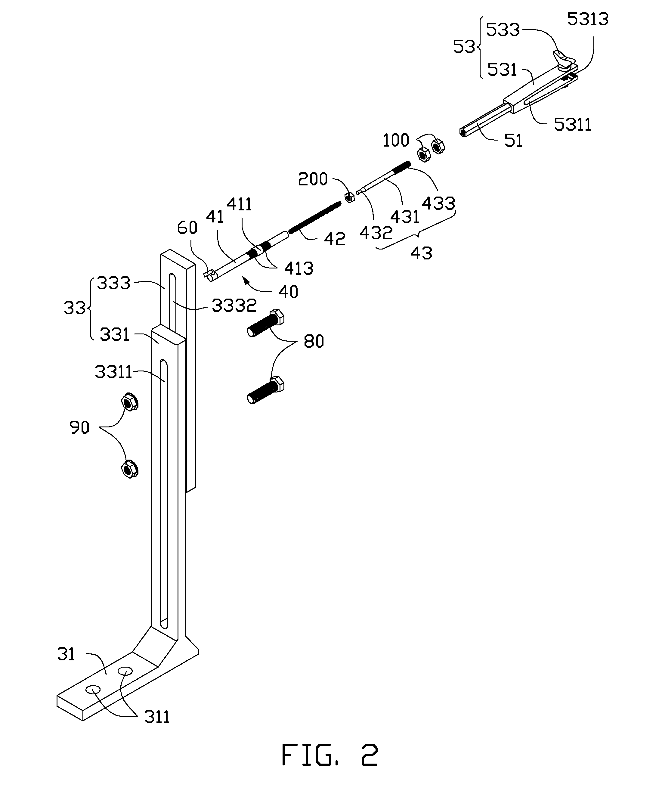 Testing apparatus for extension device