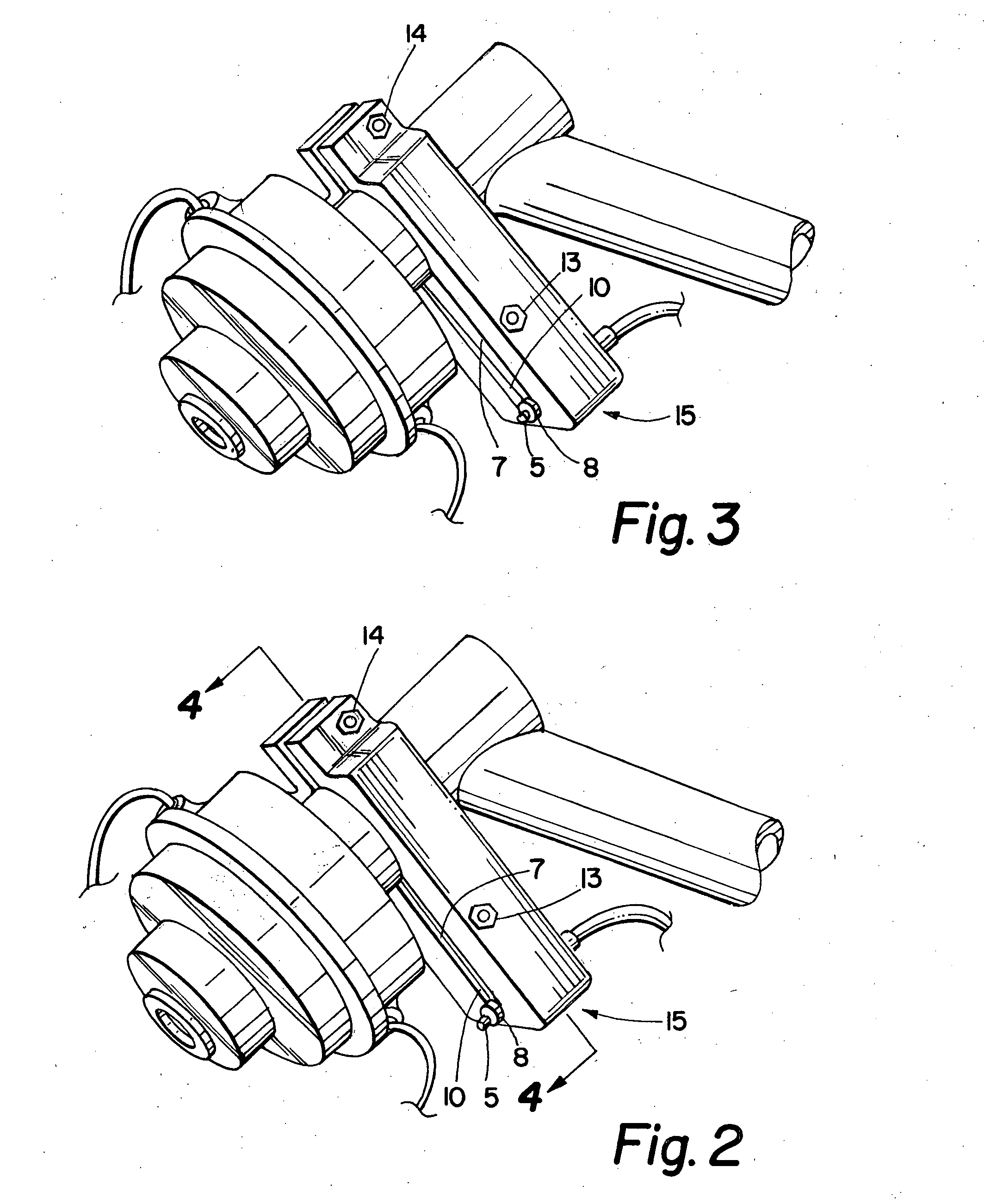 Cable actuated indexing trimmer head compressor