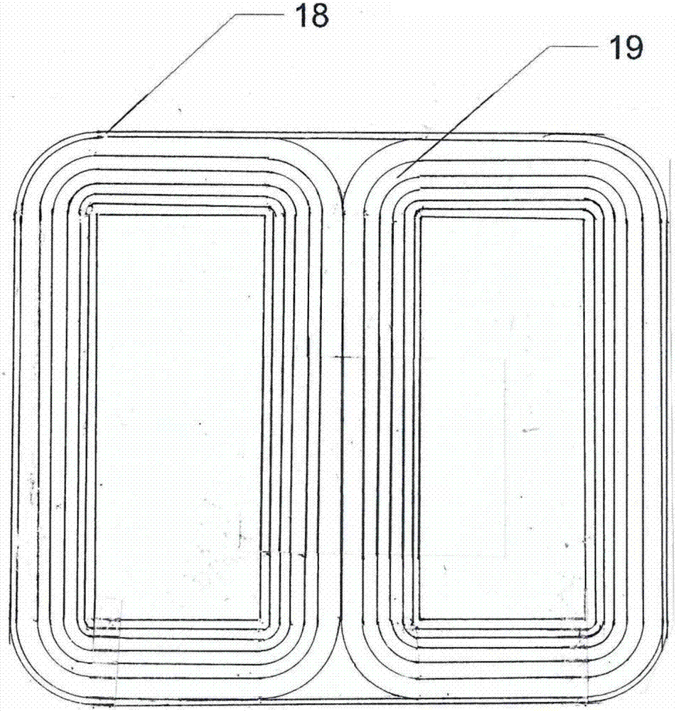 Intermediate transformer and dry electromagnetic device of using same