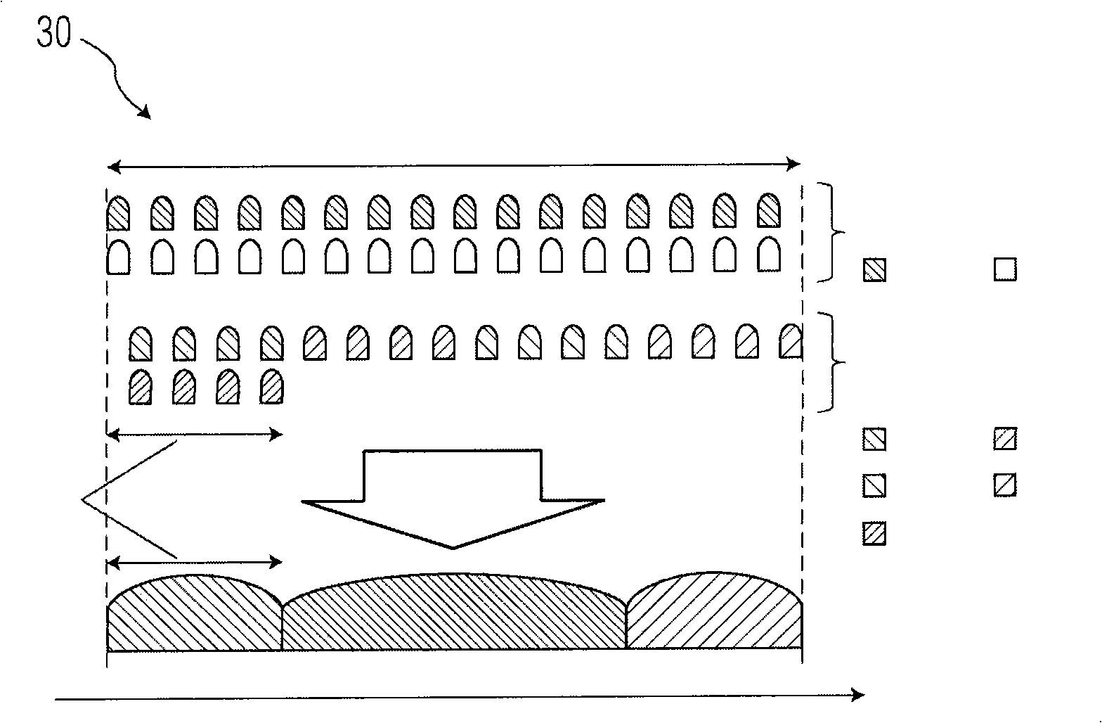 Method and system for planning down link auxiliary reference signal in multi-carrier wideband system