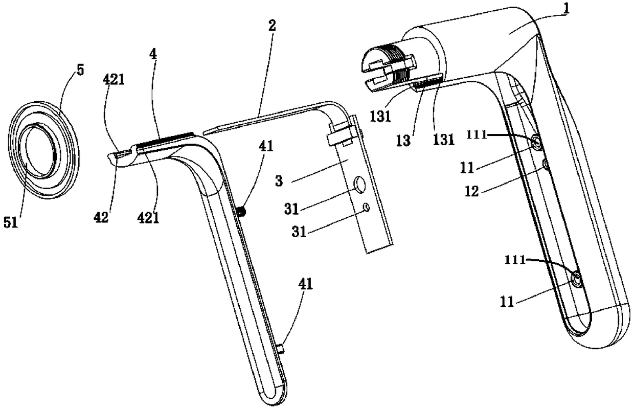 Handheld threading structure