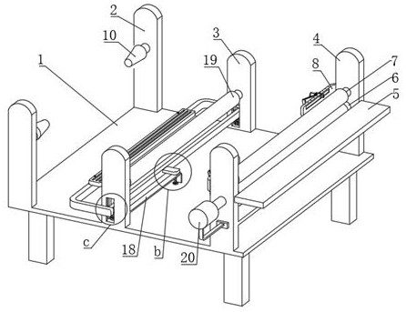 Conveying structure for plastic packaging paper printing