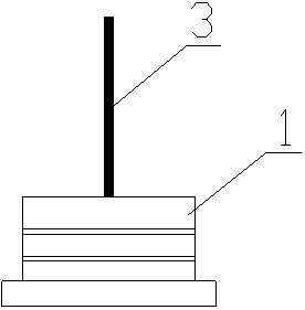 Preparation device and application method of triaxial test sample provided with structure in contact with soil