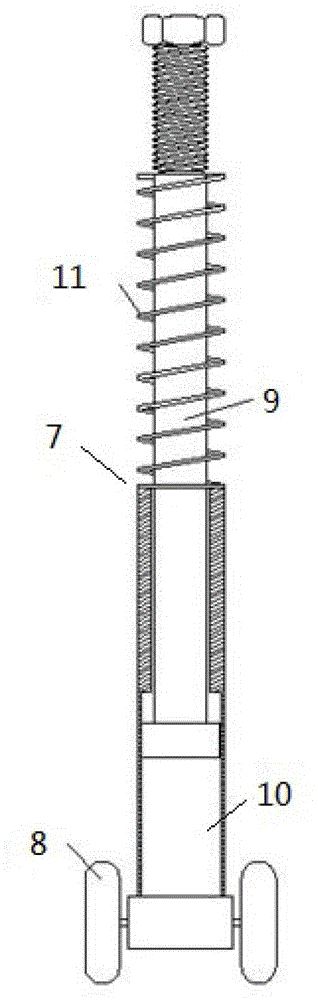 Pipeline detection device based on piezomagnetic effect