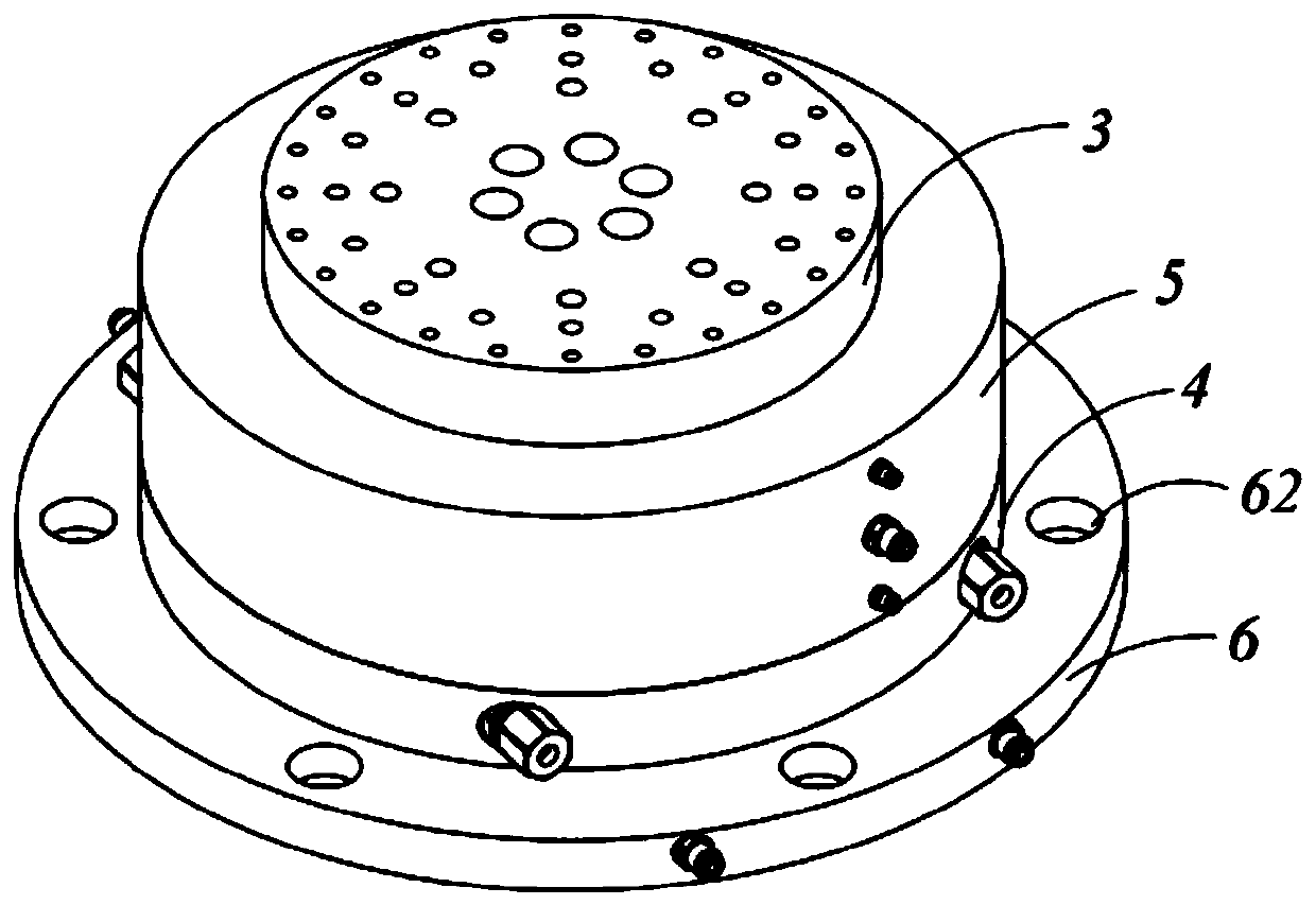 Reversible high-rigidity rotating shaft system device driven by air turbine