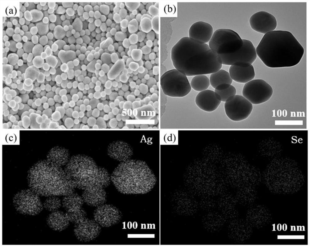 Flexible silver selenide-based thermoelectric thin film and preparation method thereof