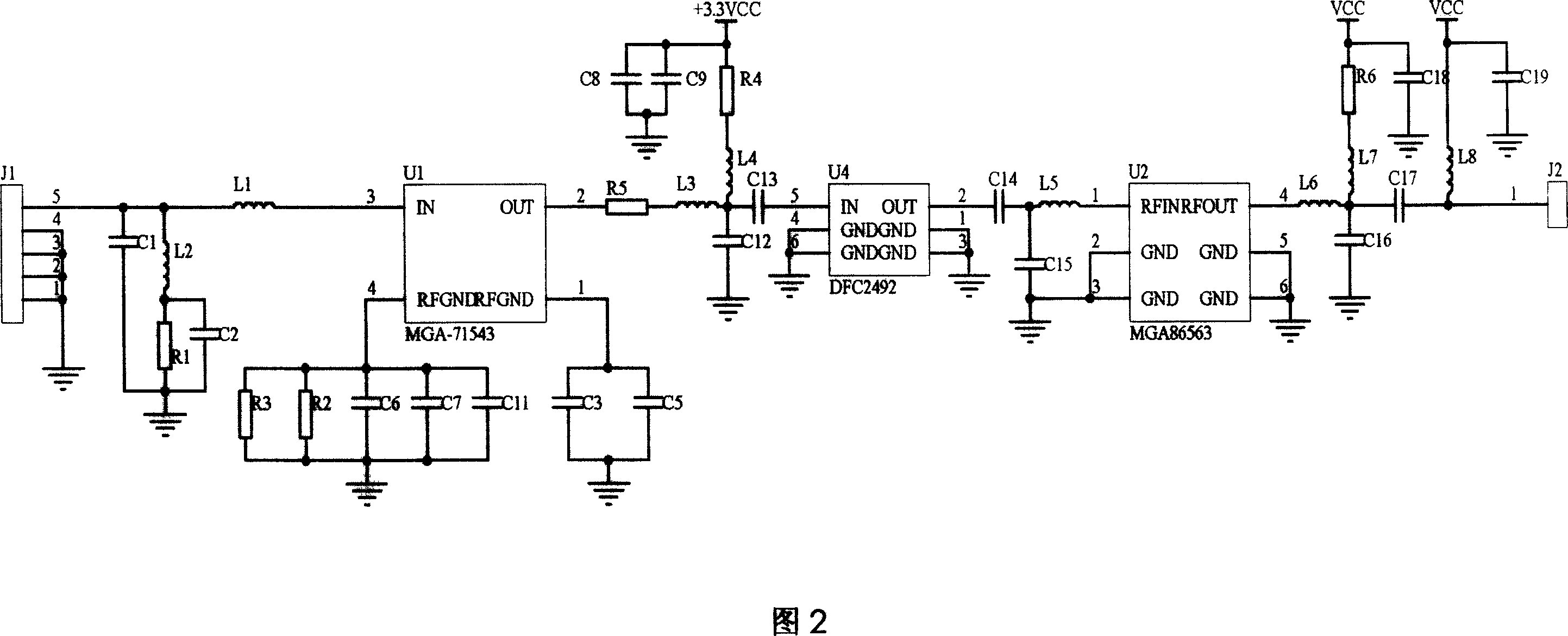 Plough time service integral receive antenna