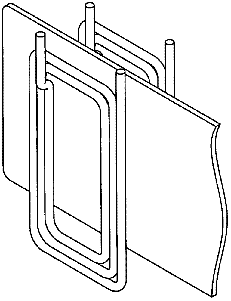 Inter-pass electromagnetic induction heating roll bending method and inter-pass electromagnetic induction heating roll bending device