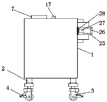 Solid-liquid separation-type garbage processing device