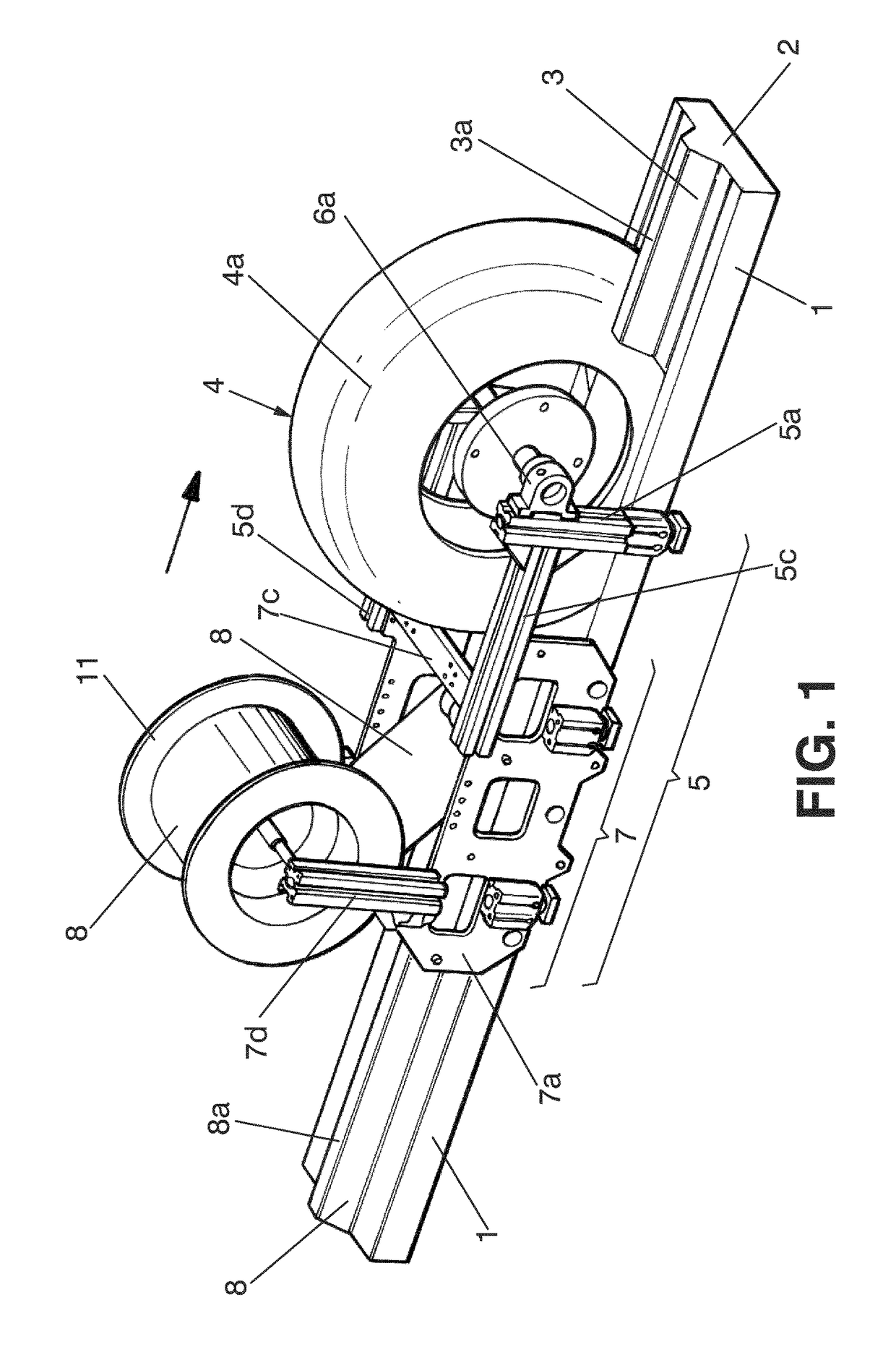 System for forming stacks of composite materials