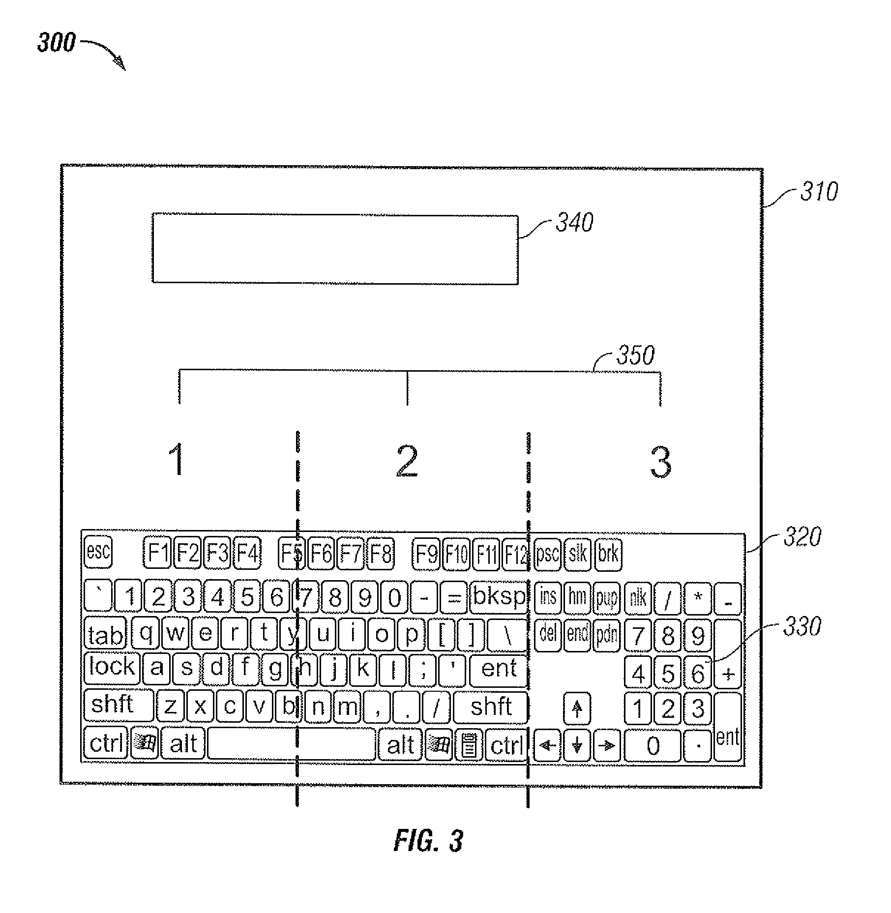 Method and system for enhancing interaction of a virtual keyboard provided through a small touch screen