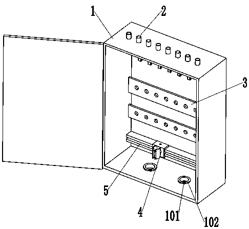 A branch box convenient for cable support