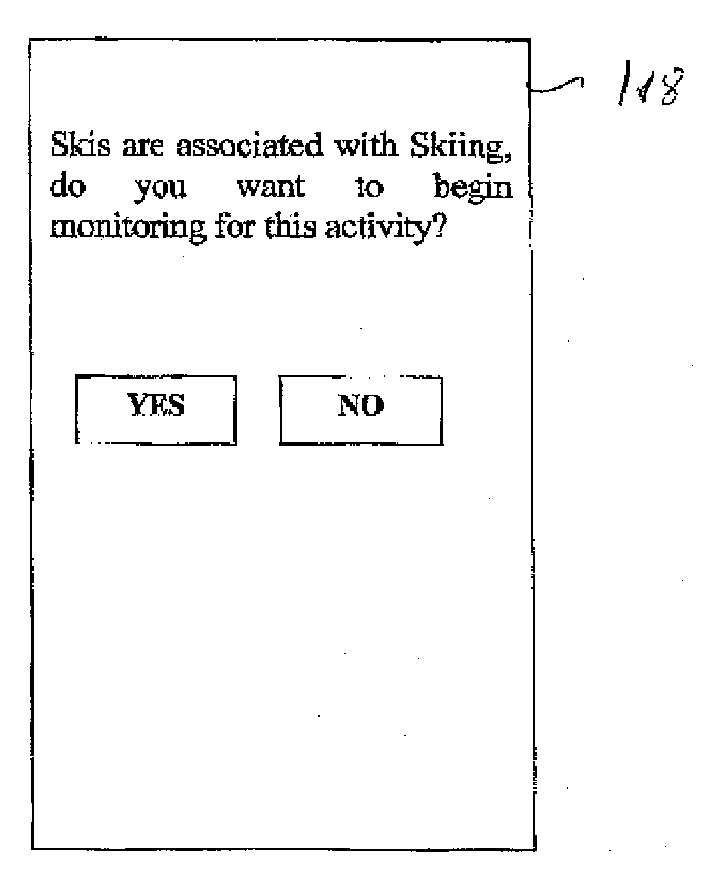 Monitoring for radio frequency enabled items based on activity profiles