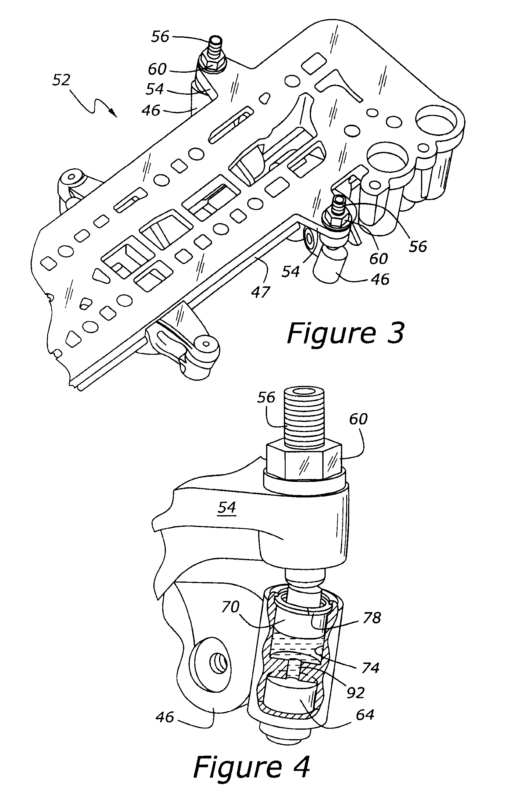 Valve operating system for variable displacement internal combustion engine