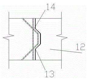 Assembling type sectional precast concrete hollow plate girder structure and manufacturing method thereof