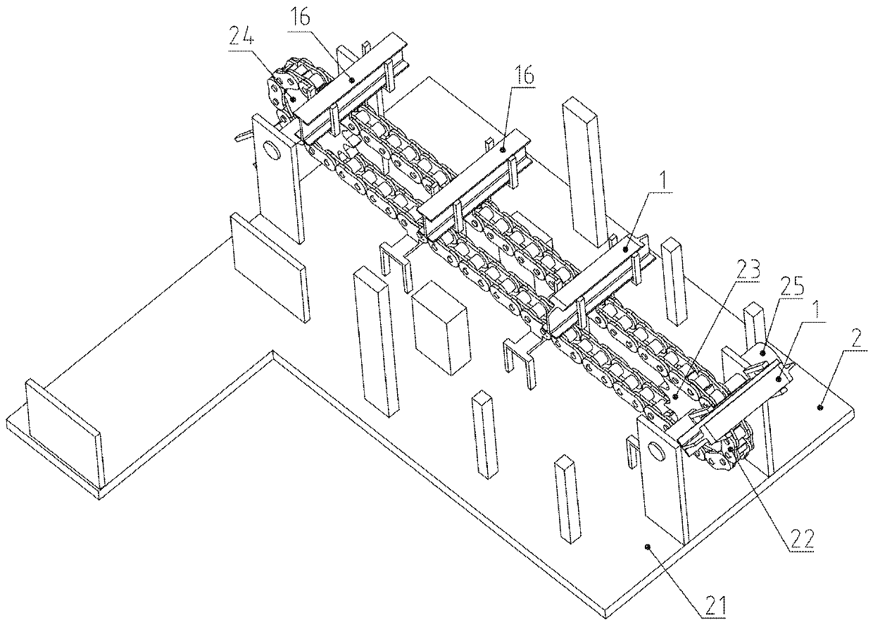 Digital-controlled blanking and automatic chamfering integrated device for building aluminum form I-shaped rib