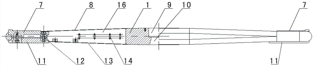 Dynamic centrifuge integrated rigid arm