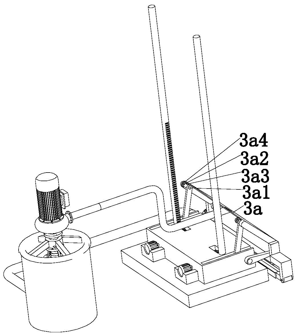 A wall plastering machine with recyclable feeding