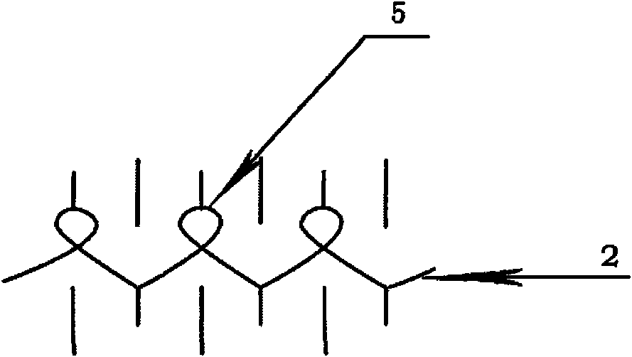 Warm-keeping anti-radiation knitted fabric and knitting method thereof