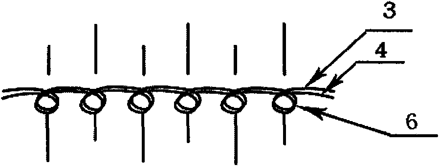 Warm-keeping anti-radiation knitted fabric and knitting method thereof