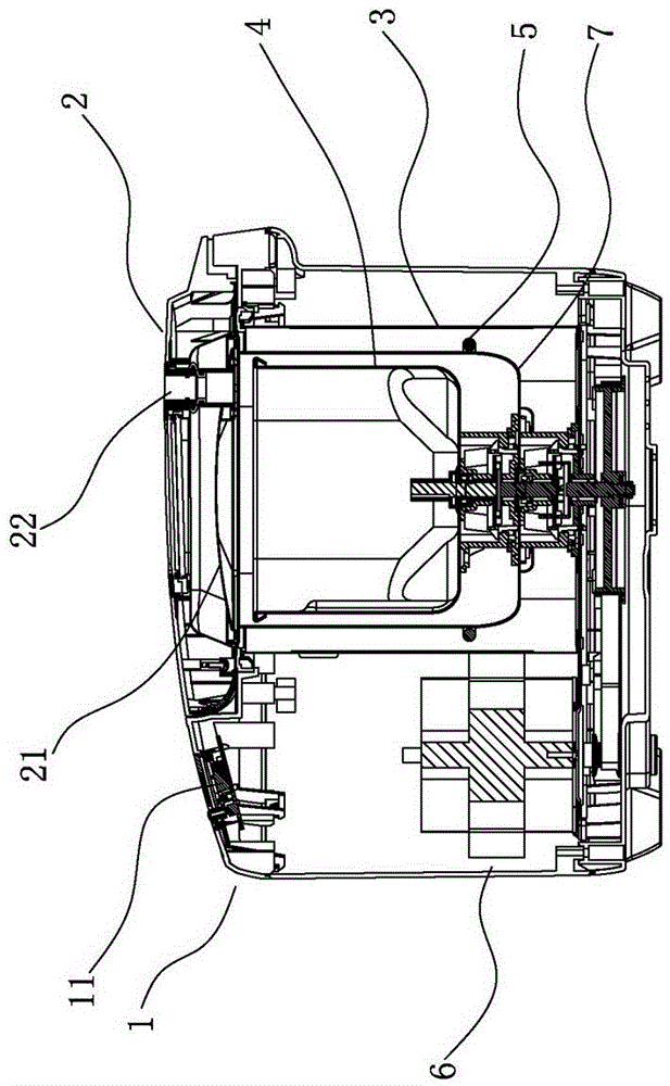 A pasta processing machine with a steam bucket