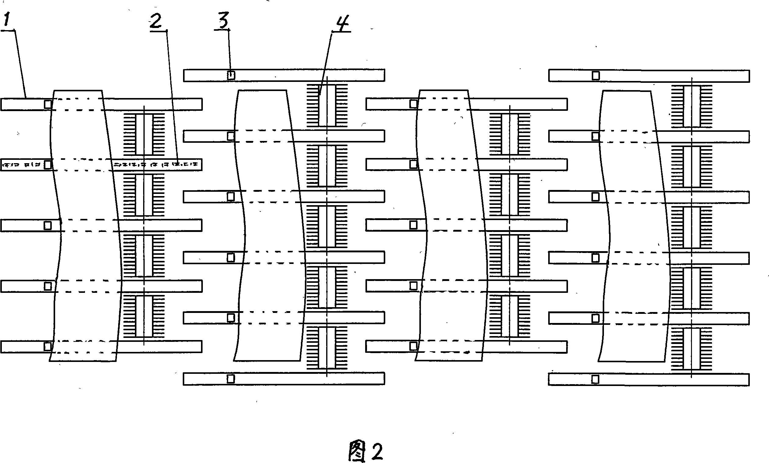 Method and device for transverse feeding removing wood side plate tegument