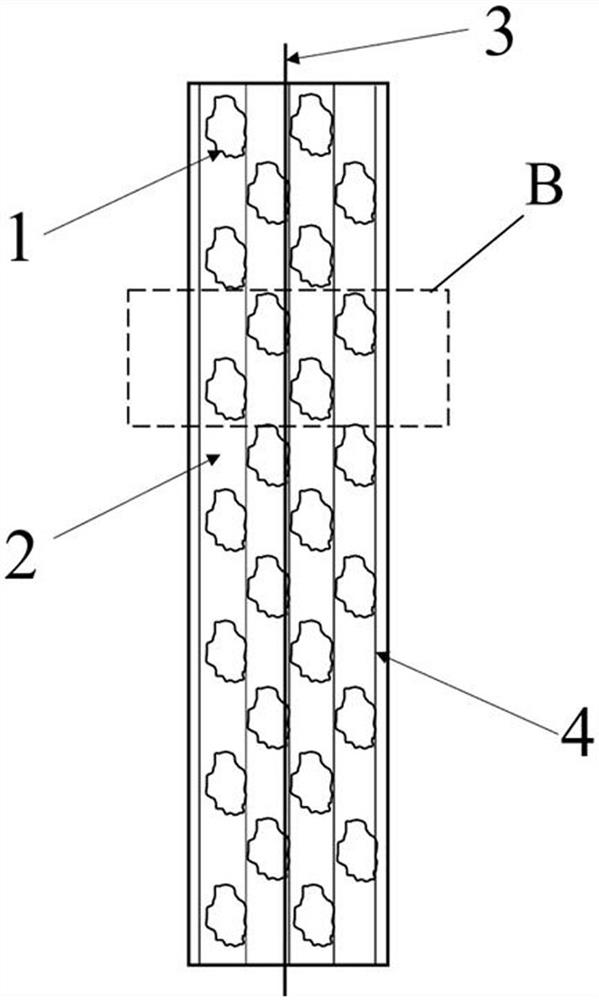 High polymer gravel protection device for eliminating near-field underwater blasting shock waves